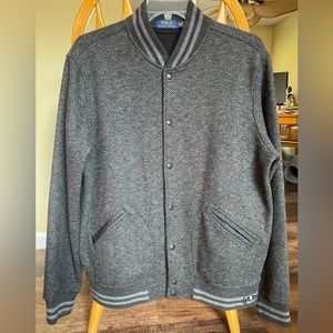 Polo Ralph Lauren Herringbone Woven Bomber Baseball Jacket men’s XL